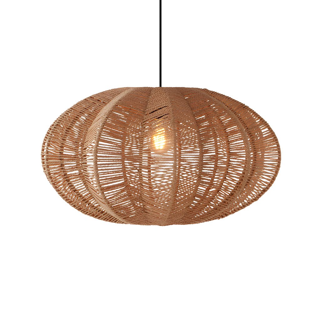 Retro Lantern Hemp Ropes Hardware Japanese Wabi - Sabi Style Chandelier