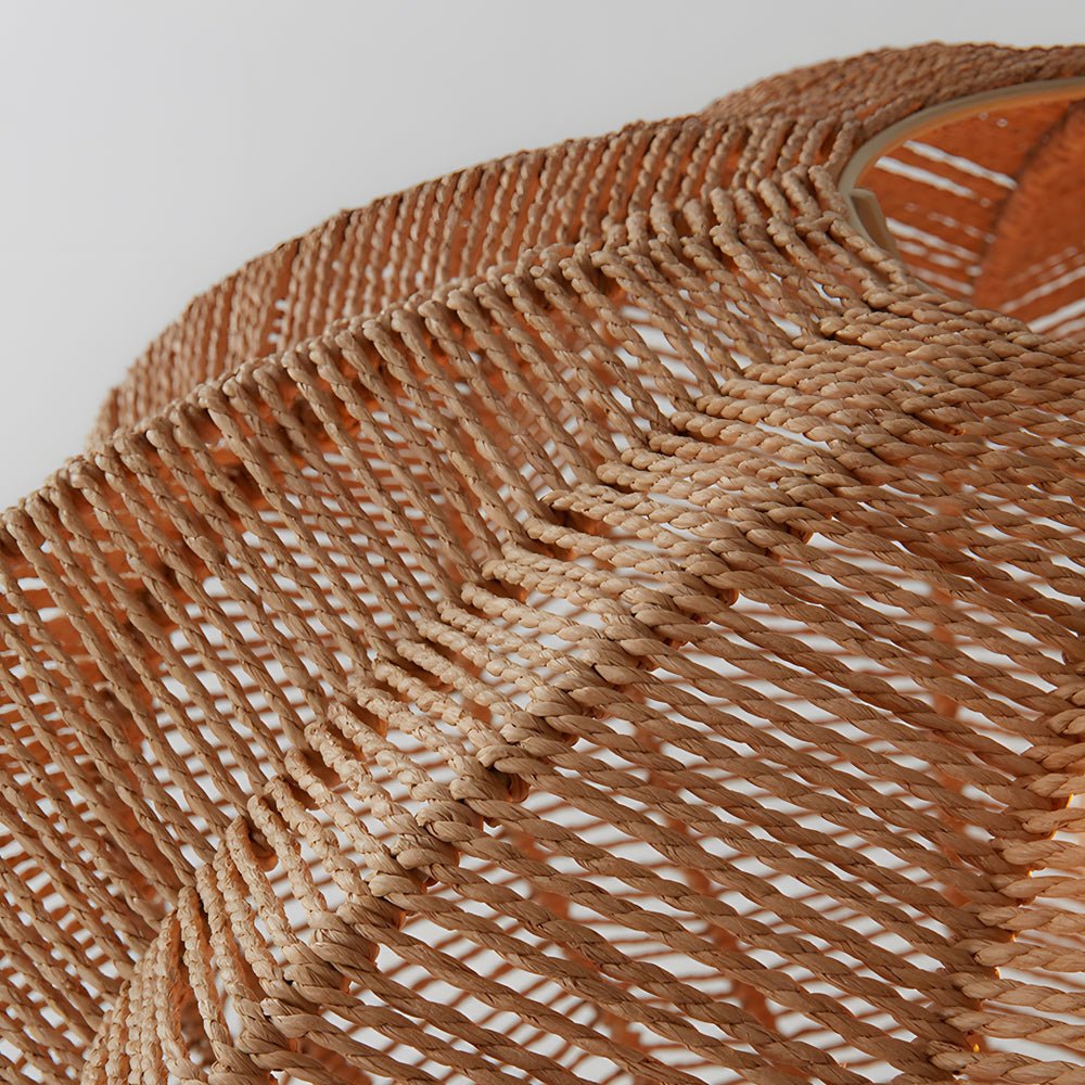 Retro Lantern Hemp Ropes Hardware Japanese Wabi - Sabi Style Chandelier