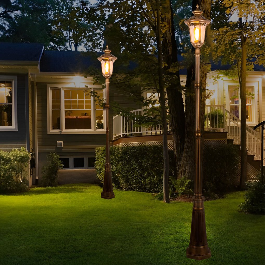 Retro Waterproof Aluminum LED Elegant Bronze European - Style Street Lights