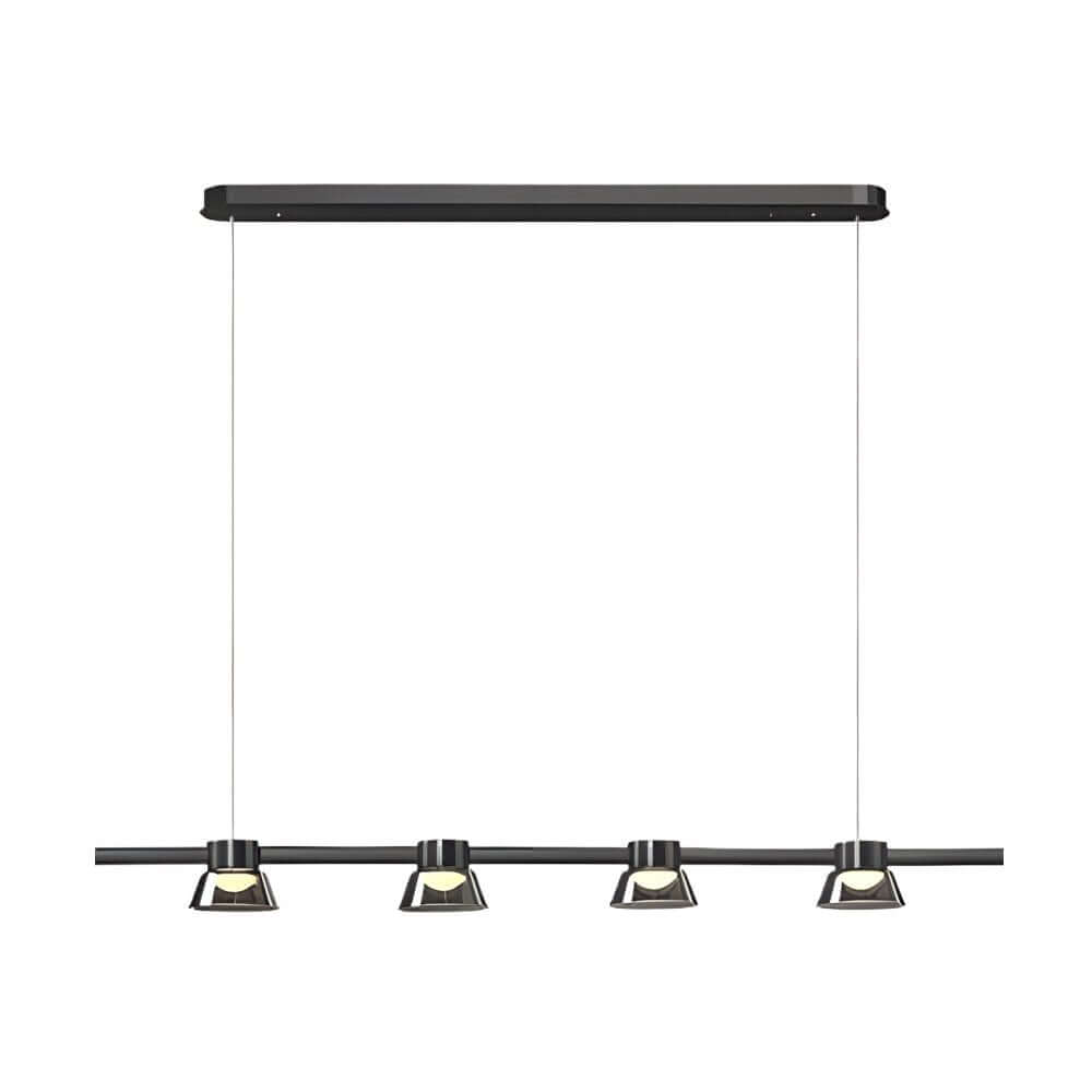 Ring LED Pendant with Smoke Gray Glass Shades