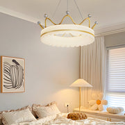 Romantic Crowns Luxury Three Step Dimming Modern Hanging Ceiling Lights