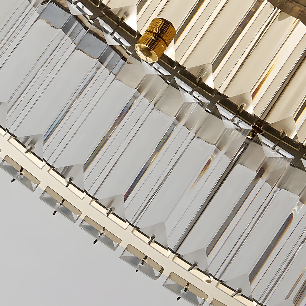 Round Crystal Stepless Dimming LED Luxury Post - Modern Ceiling Light Fixture