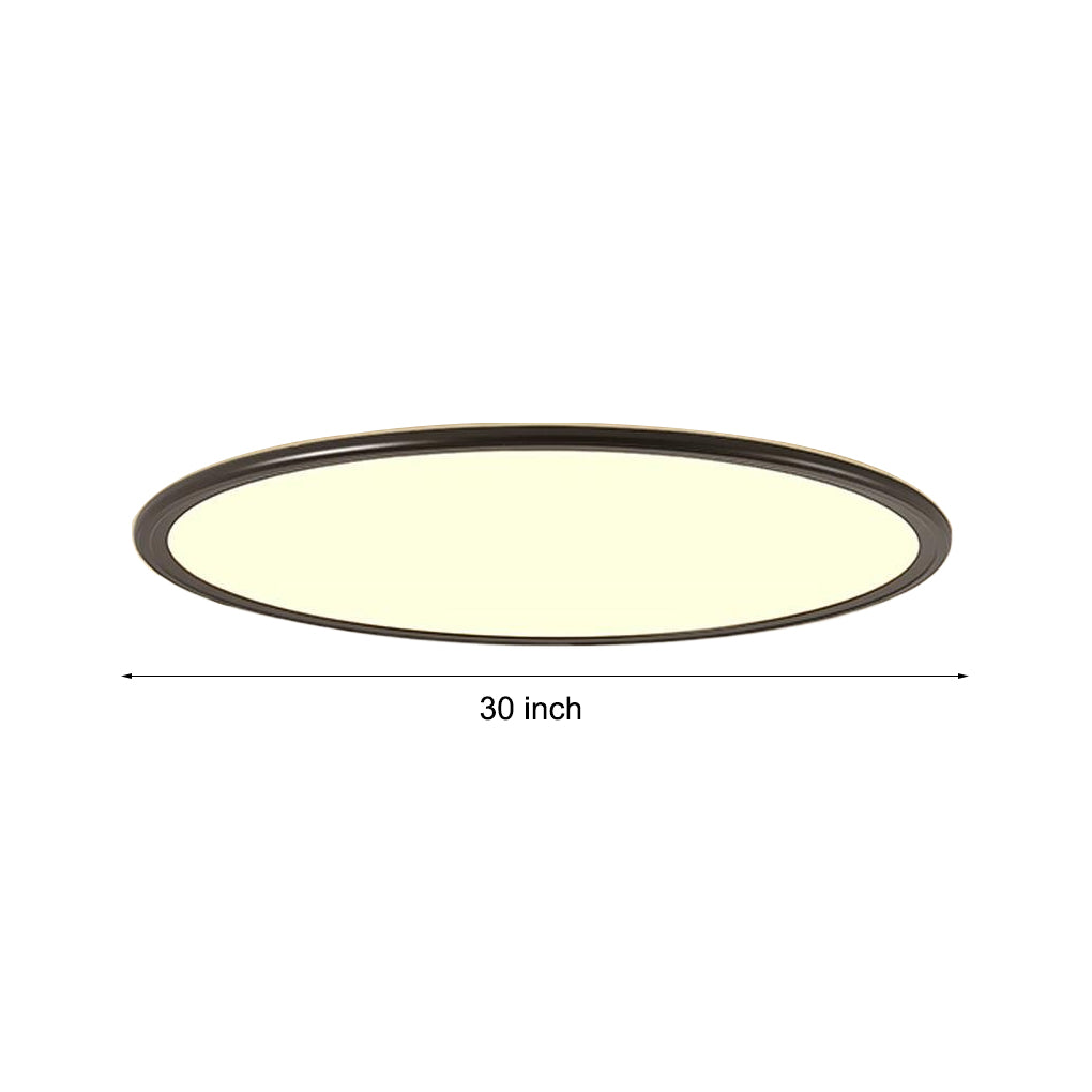 Round LED ceiling light dimension measurement diagram