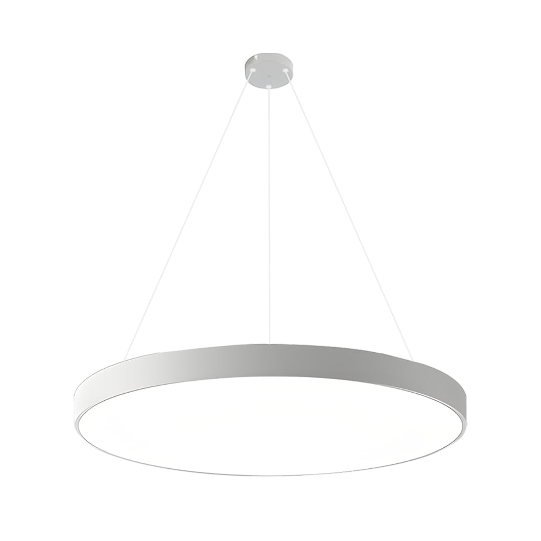 White round pendant lights product image highlighting slim circular profile and clean finish.