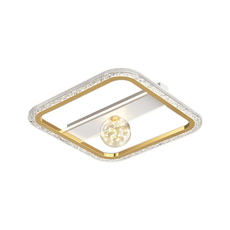 Round Square Rectangular Dimmable LED Ball Decor Modern Ceiling Lights