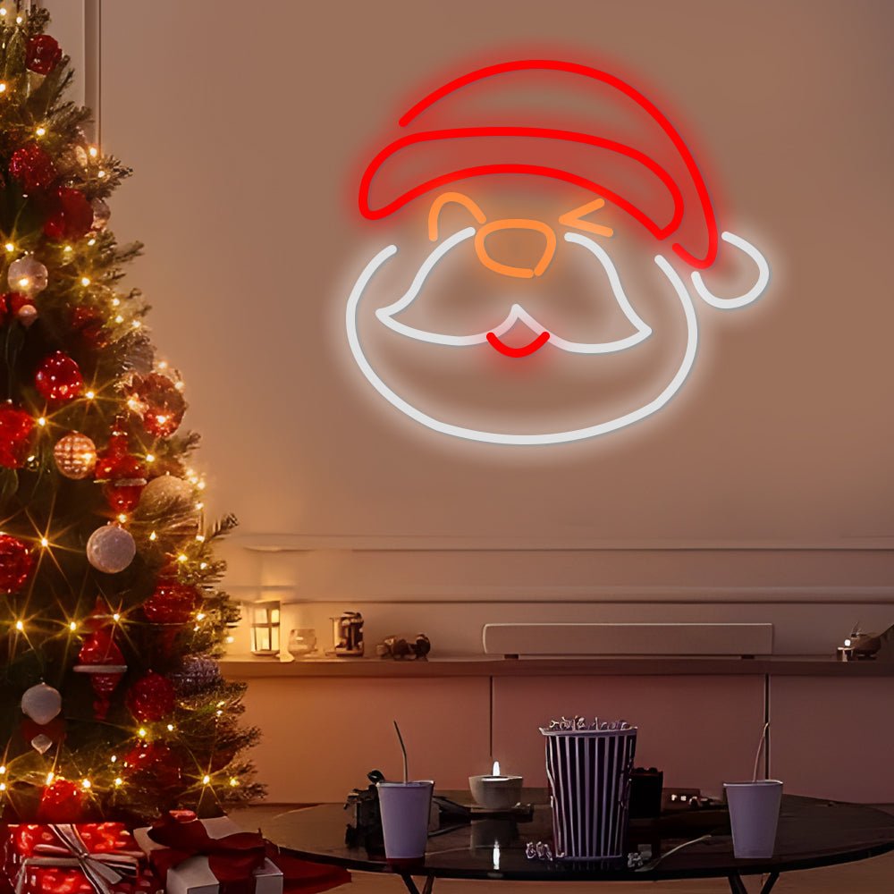 Santa Claus Cute Atmosphere Decorative Personalized LED Sign with Dimmer