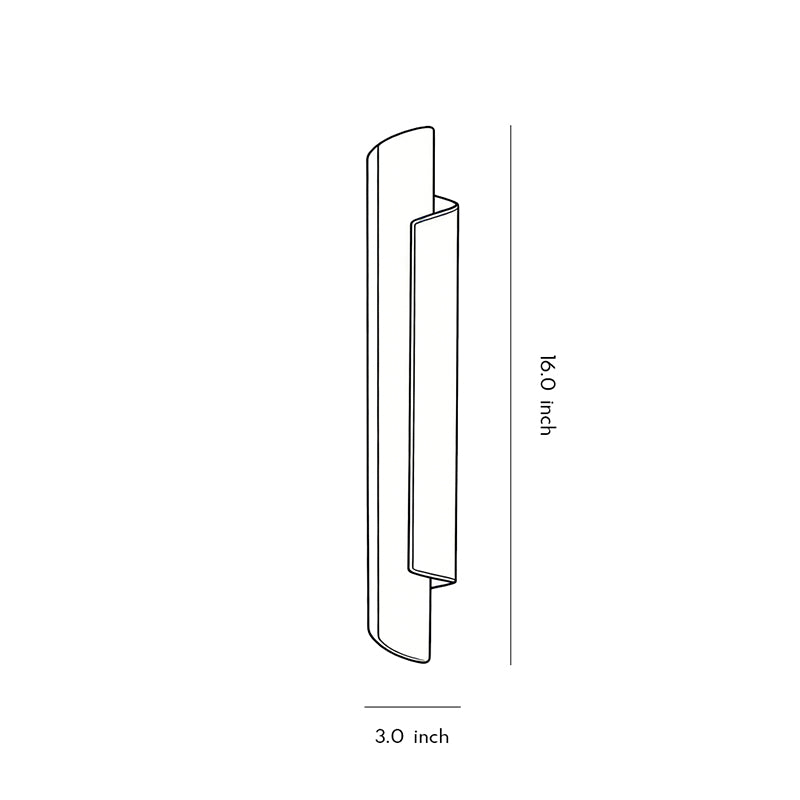 Scroll wall sconce in gold, showcasing its sleek design and elegant finish on a plain background.