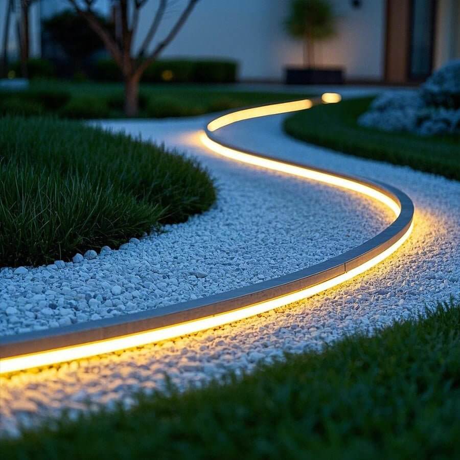 Seamless Corner - Mount LED Strip Light Industrial Style Silicone Lighting