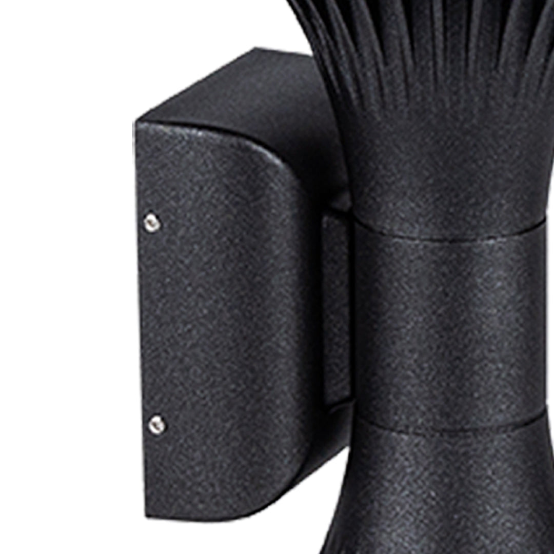 Side view detailing the secure wall mounting bracket and compact profile of these versatile Outdoor Wall Lighting Fixtures.