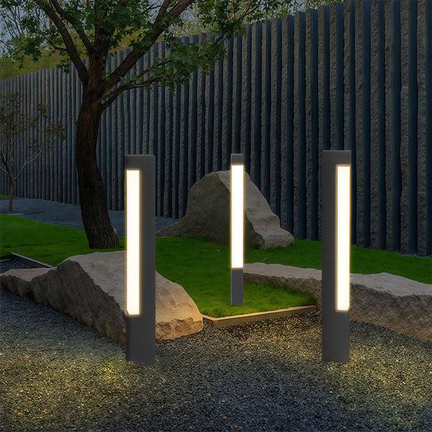 Square Bollard Lights Outdoor Lamp - Yard & Walkway Lighting – Dazuma