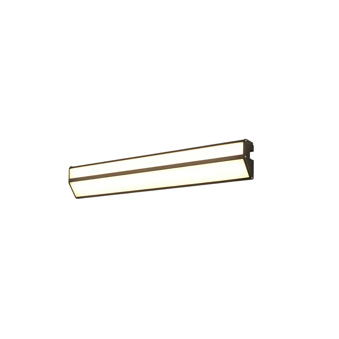 Short LED linear wall sconce shown in a white background product view with a slim horizontal design.