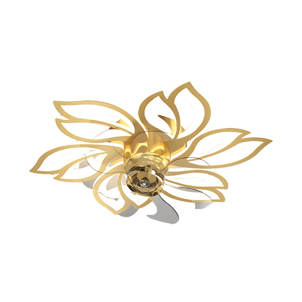 Simple Flowers 3 Step Dimming Modern Low Profile Ceiling Fan with Lights