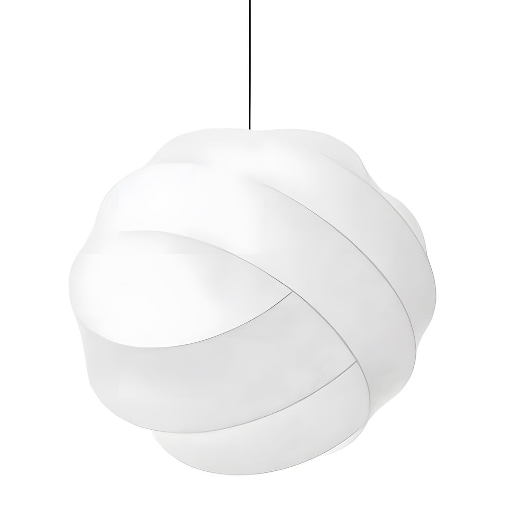 Simple Iron Silk Fabric Ball Wabi - Sabi Creative Japanese Style Chandeliers