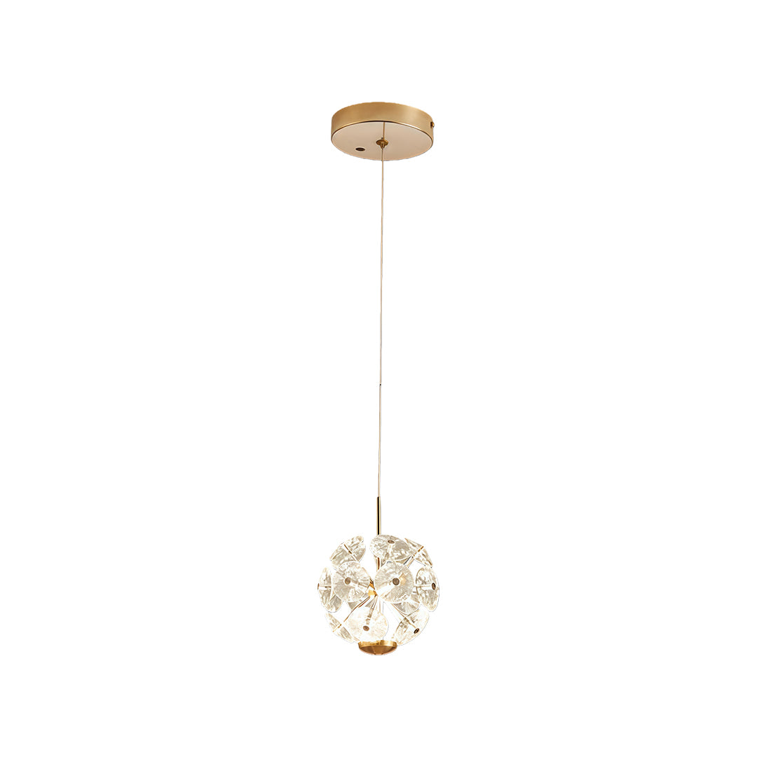 Single ball staircase crystal chandelier delivers elegant sparkle for high ceilings, creating a refined focal point with modern form and luxurious light.