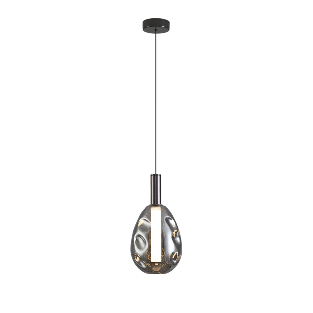 Single drum pendant lights showcasing clean lines and contemporary metallic design