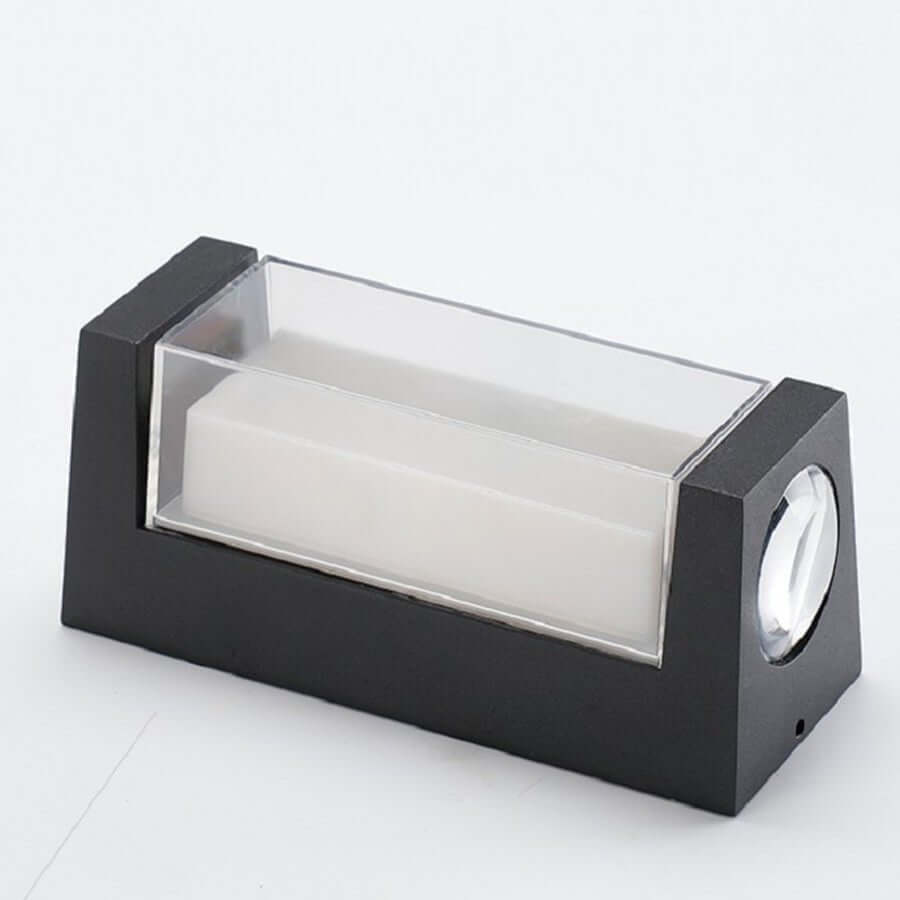 Sleek Dual - Directional Outdoor Wall Light with Modern Arc & Rectangular Designs