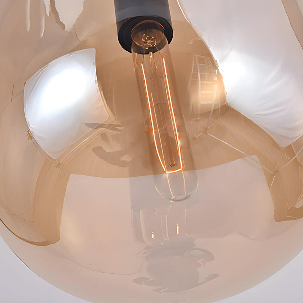 Sleek Industrial Glass Can LED Pendant Light