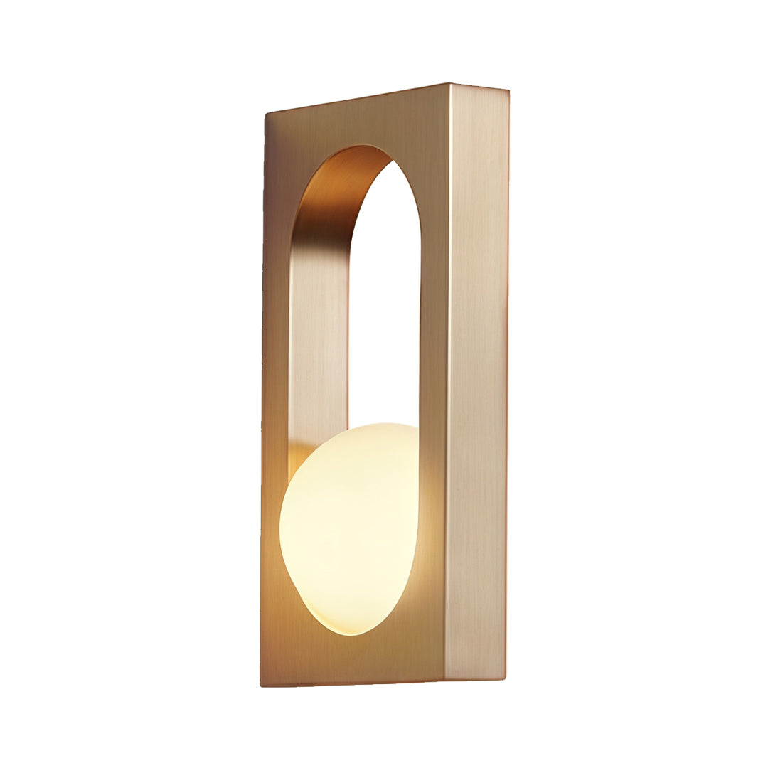 Slim and sleek outdoor wall lamp with downward soft glow, reflecting modern led outdoor wall lighting ideas for minimalist homes.