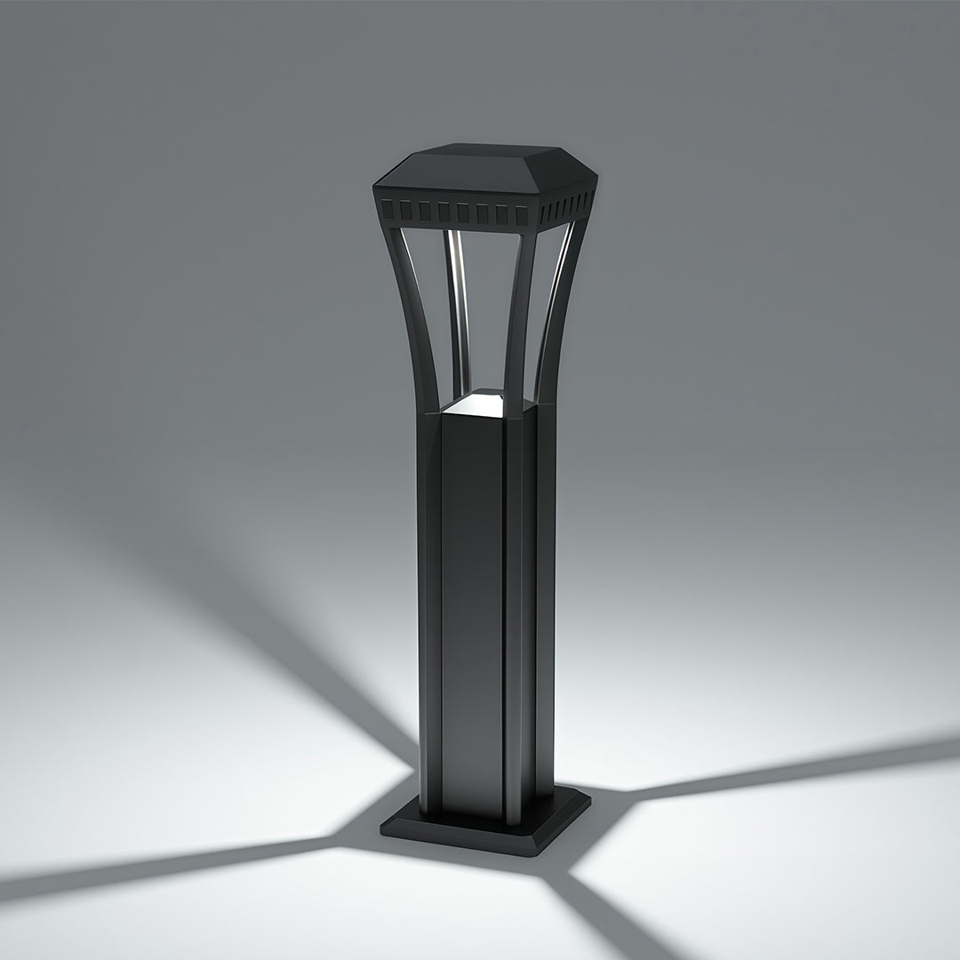 Upgrade your landscape lighting with modern bollard lights and a geometric outdoor waterproof design for safe and elegant pathways.