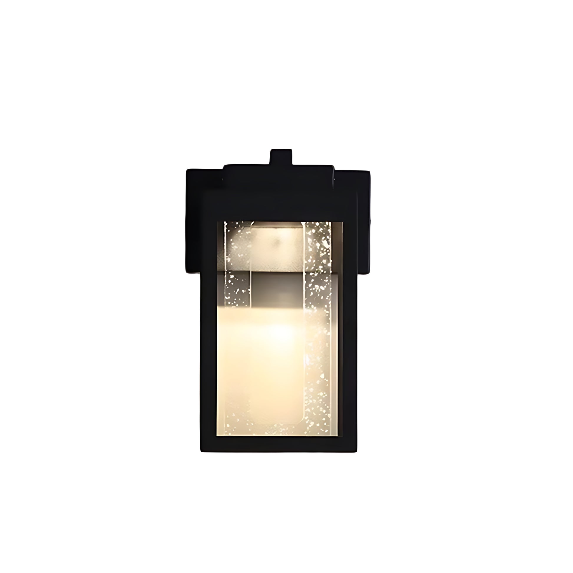 Sleek rectangular wall light with frosted diffuser providing uniform illumination