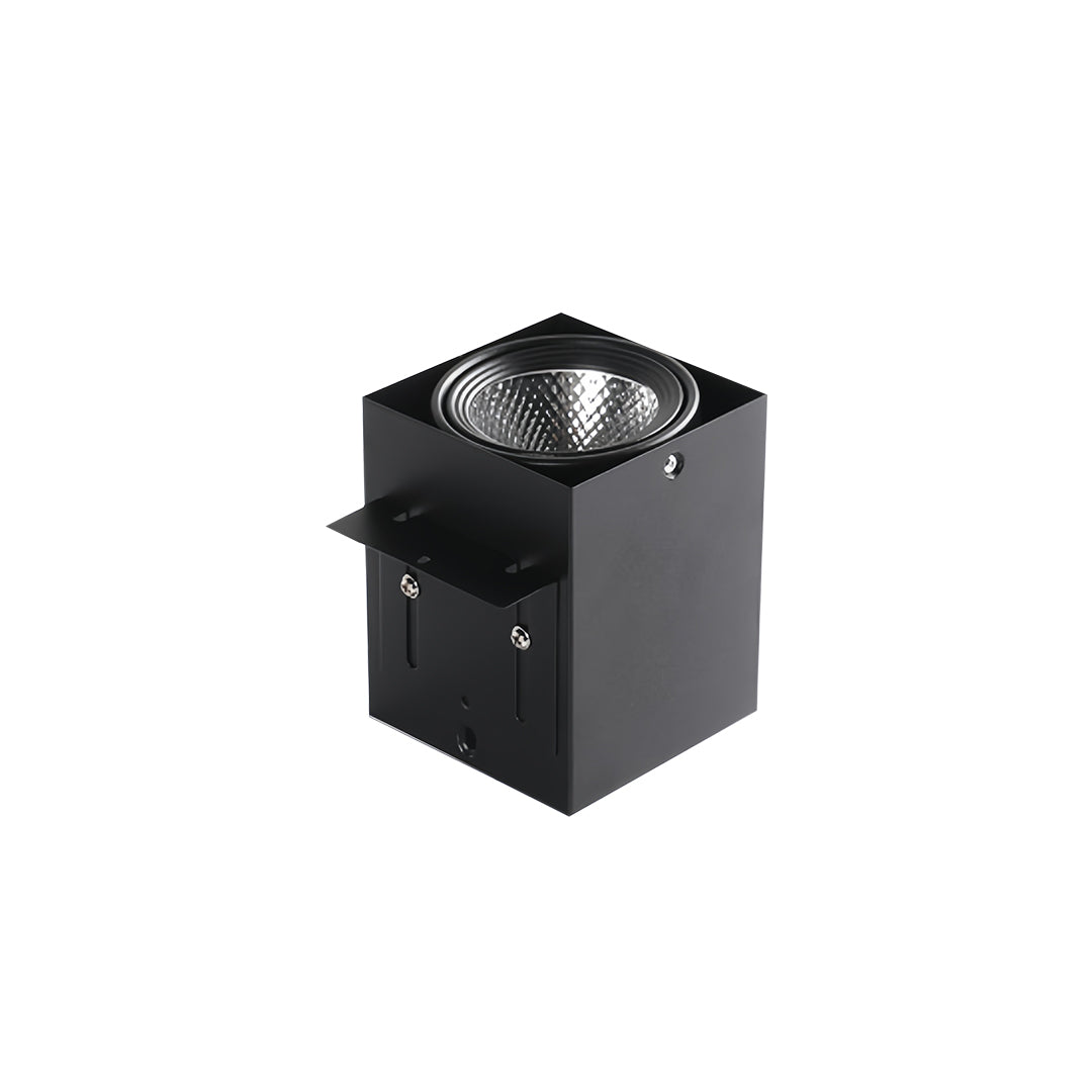 Sleek triple square recessed downlight with interior and white frame