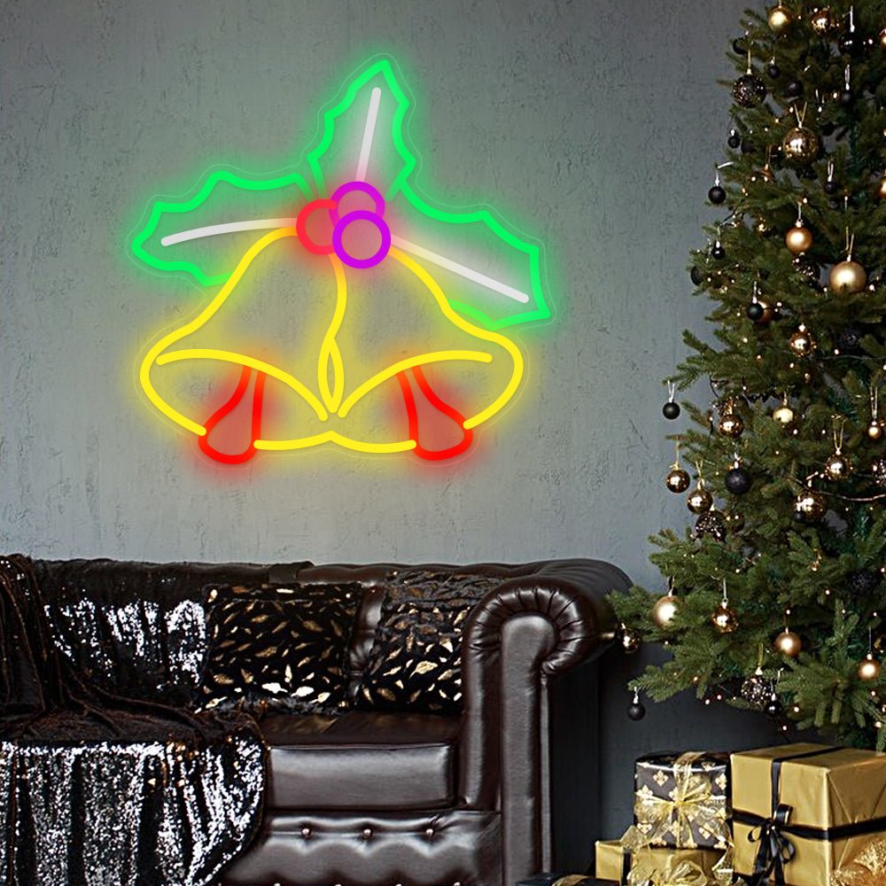 Small Bell Shape Luminous Lines Decorative Wall Decor LED Neon Signs