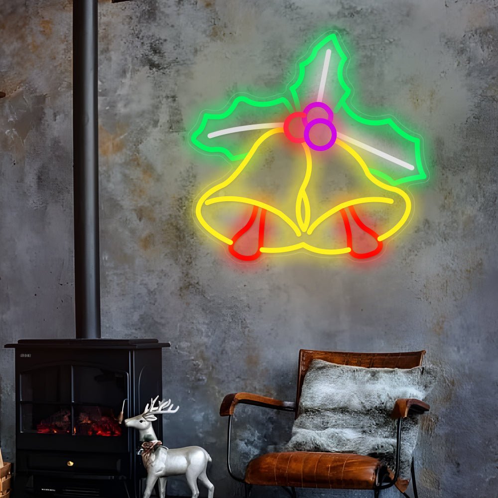 Small Bell Shape Luminous Lines Decorative Wall Decor LED Neon Signs