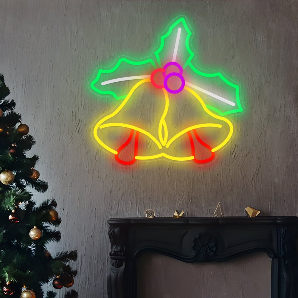 Small Bell Shape Luminous Lines Decorative Wall Decor LED Neon Signs