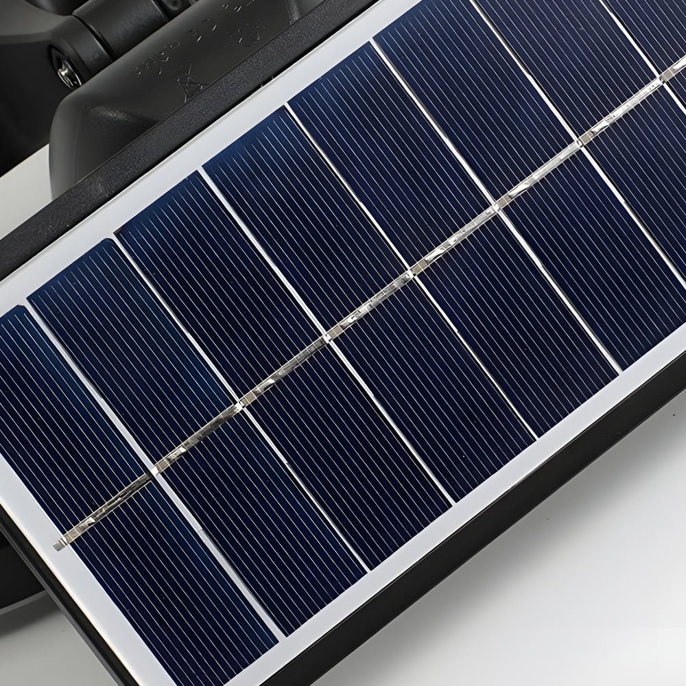 Solar Motion Security Light 3 - Head Outdoor LED Wall Fixture with Motion Sensor