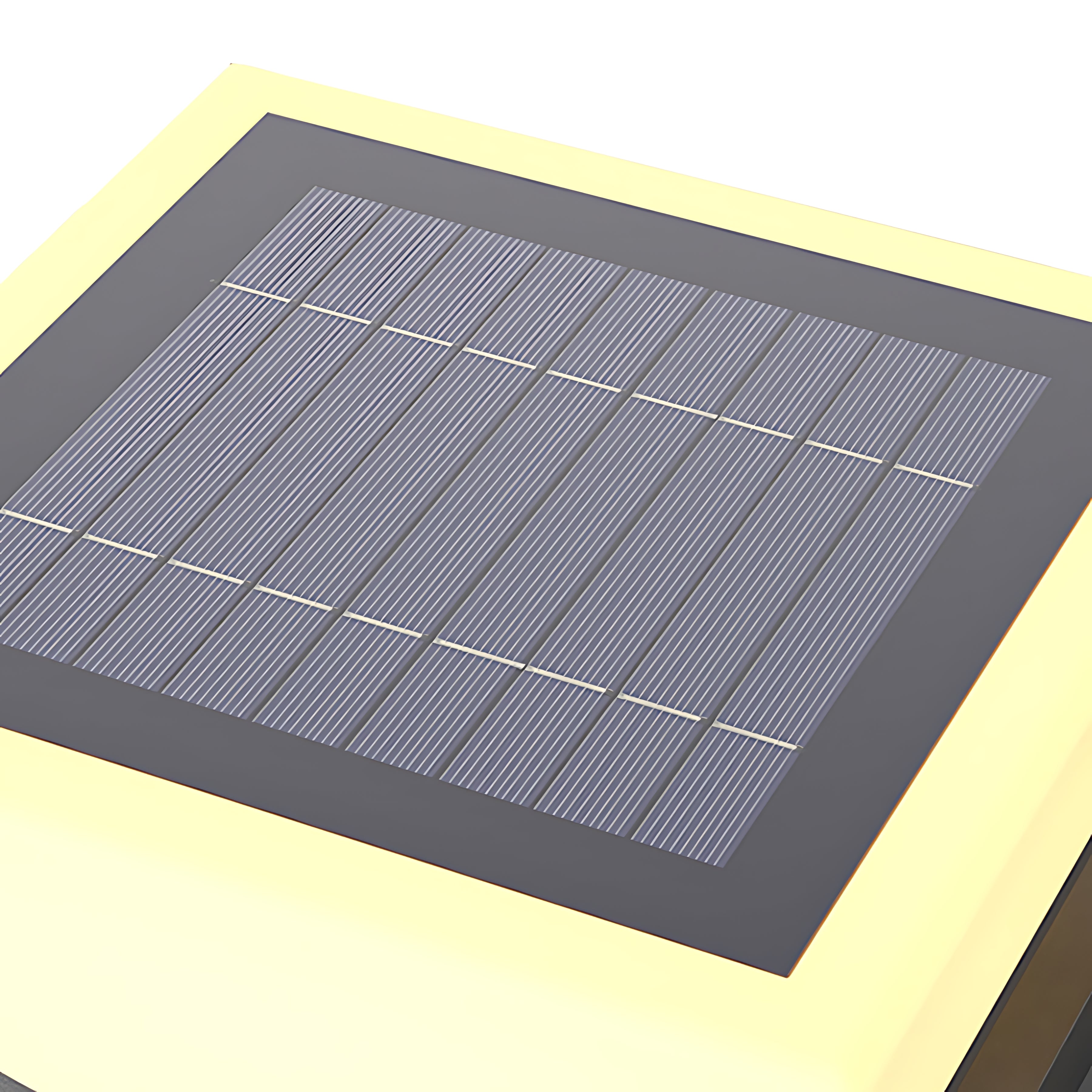 Close-up detail of solar panel surface showing photovoltaic cells and light diffusion
