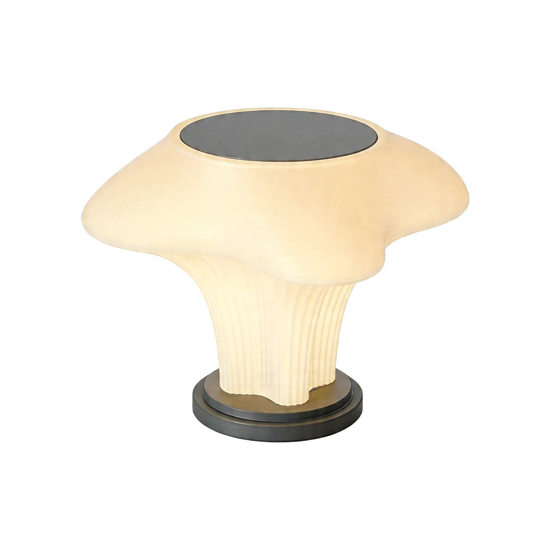 Solar pillar light product image with compact mushroom-shaped design on white background.