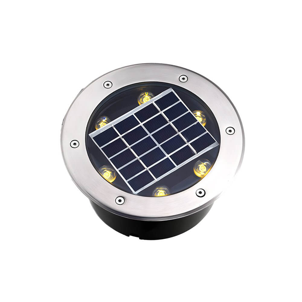 Solar Powered LED Metal Well Light