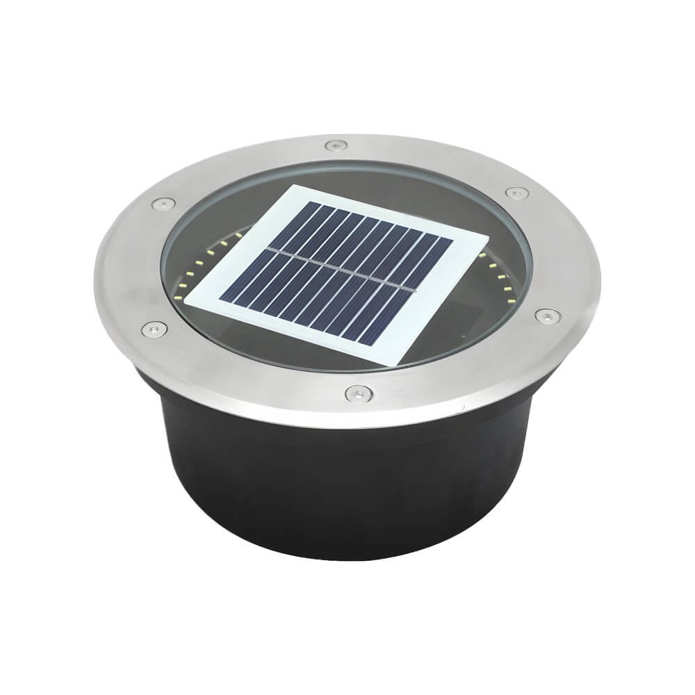 Solar Powered LED Metal Well Light