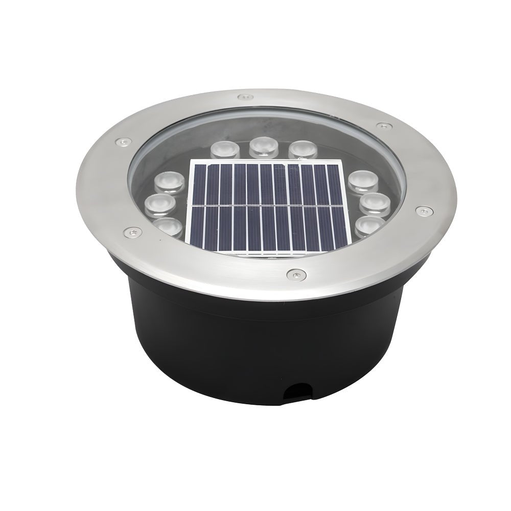 Solar Powered LED Metal Well Light