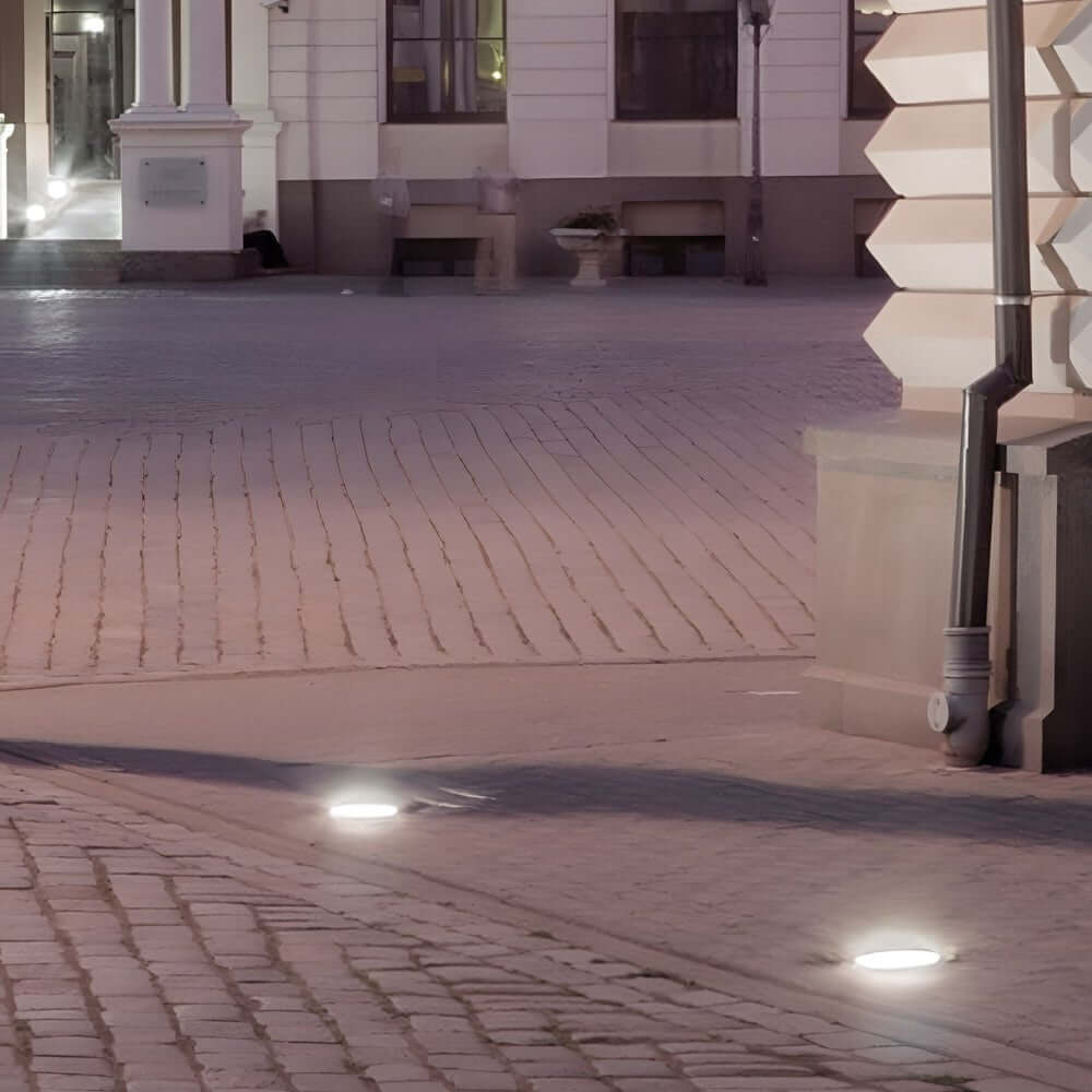 Solar Powered LED Metal Well Light