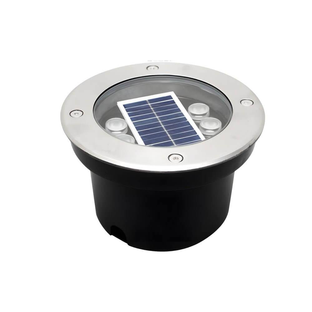 Solar Powered LED Metal Well Light