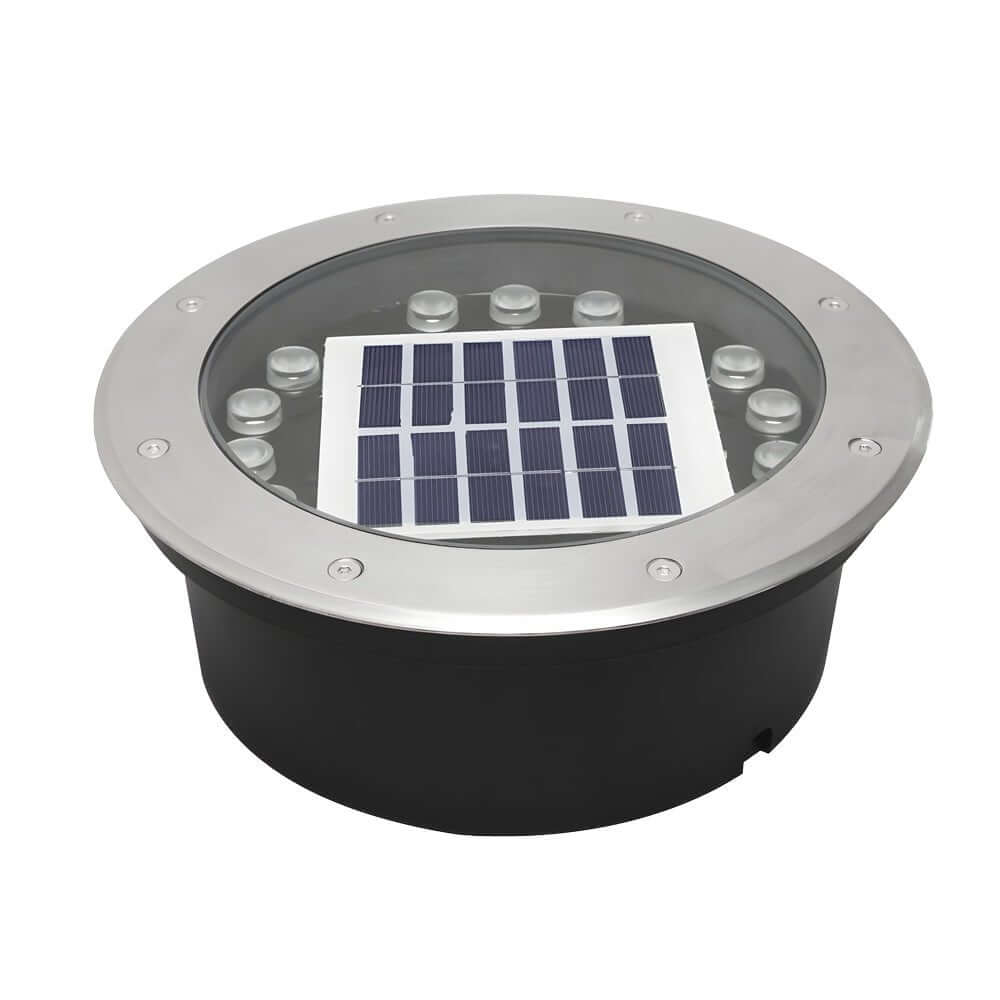Solar Powered LED Metal Well Light