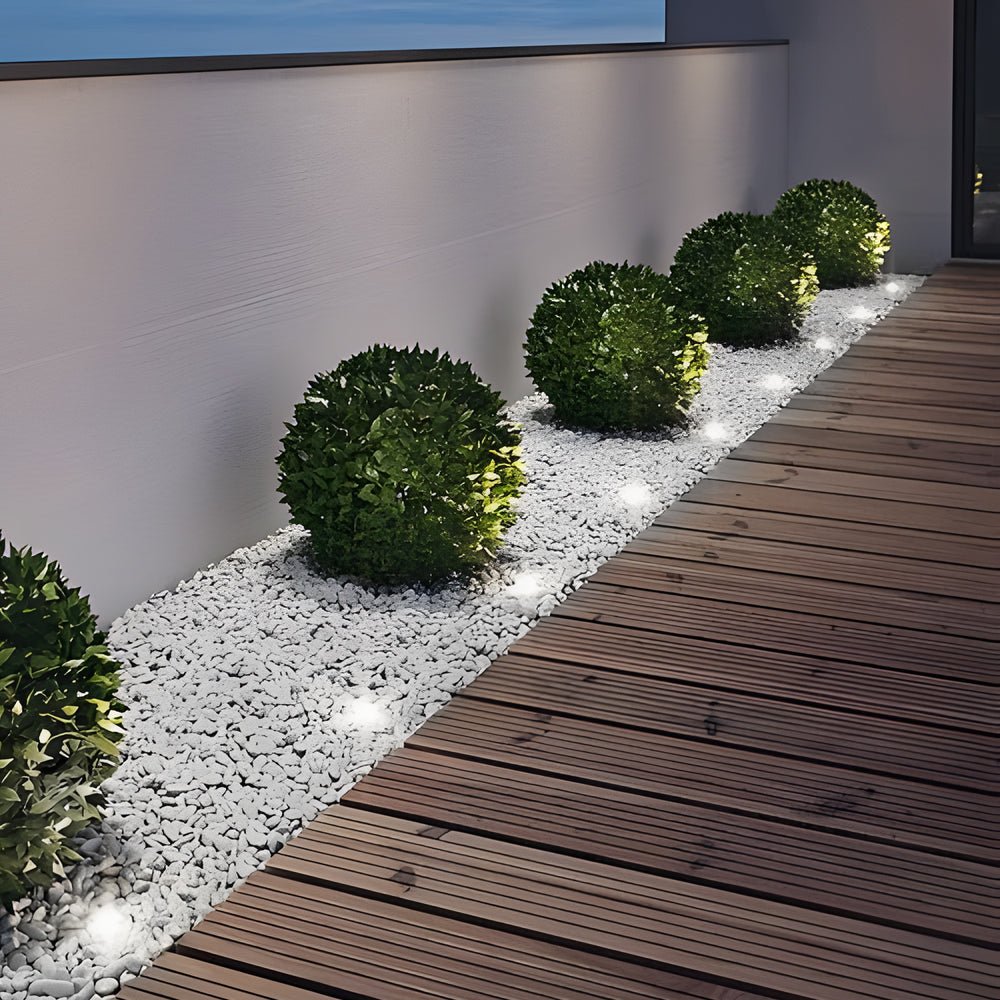 Solar Powered LED Metal Well Light