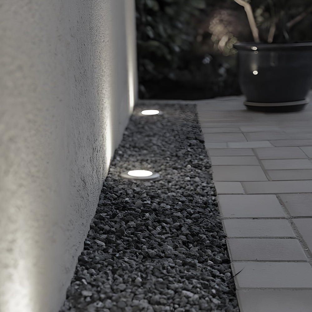 Solar Powered LED Metal Well Light