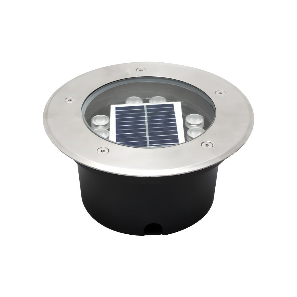 Solar Powered LED Metal Well Light