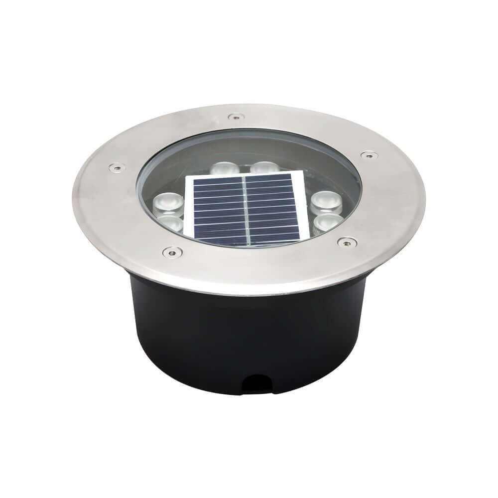 Solar Powered LED Metal Well Light