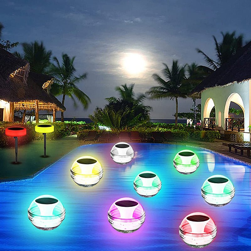 Solar Spectra RGB Dimmable Floating Pool Lights for Enchanting Evenings