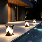 Special Shaped Pillar Light Modern Style Waterproof LED Post Light