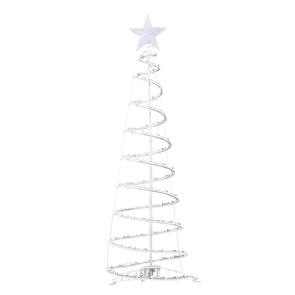Spiral String Lights LED Artificial Christmas Trees Ornaments Floor Lamp