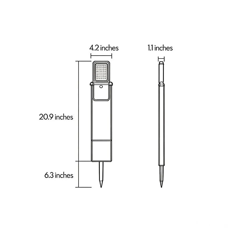 Spotlight ceiling light dimensions drawing showing recessed and surface-mounted installation measurements.