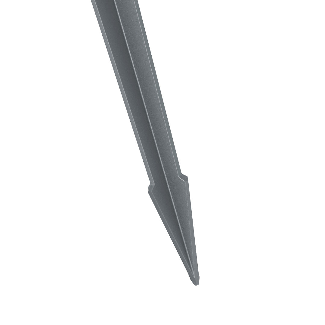 Durable ground stake component for spotlight installation showing weather-resistant construction