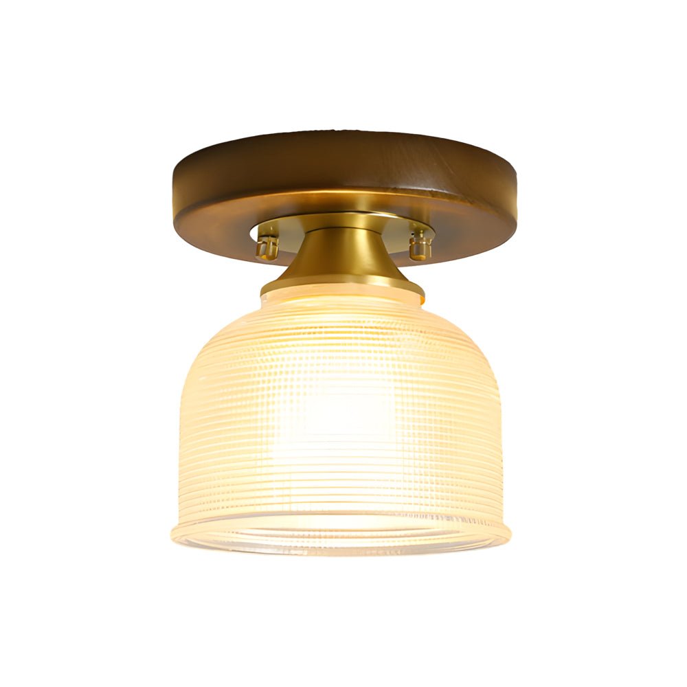 Square Iron Frame American Country Style Ceiling Light Fixture