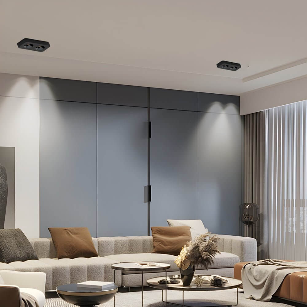 Square LED Anti - Glare Flush Mount Ceiling Light