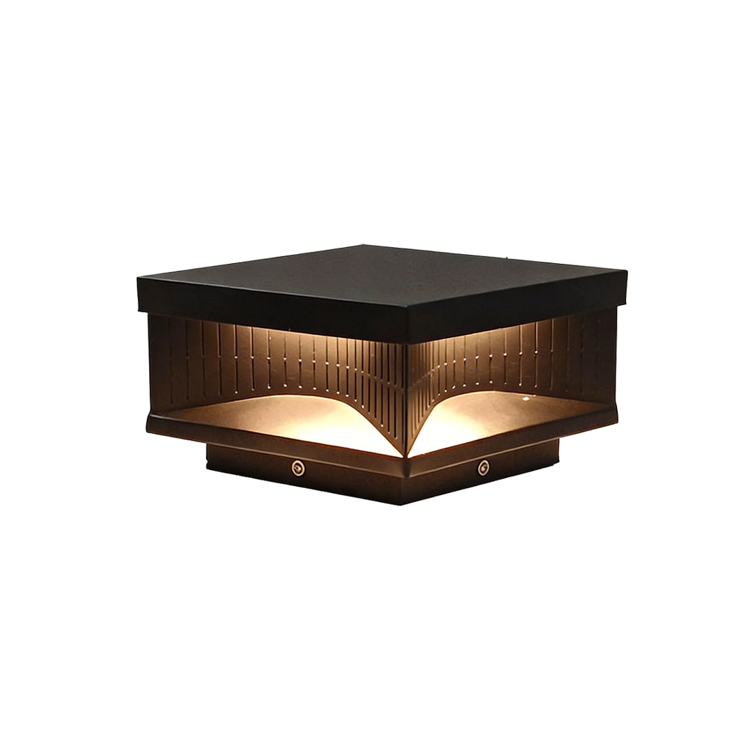 Enhance security and ambiance with square outdoor pillar lights stripe decorative LED light, perfect for gates, fences, and patios.
