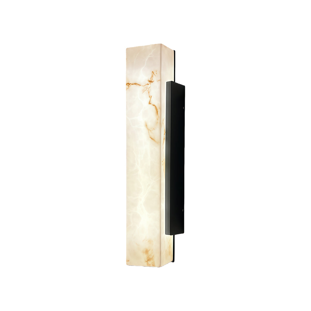 Square outdoor wall lights featuring a black frame and a warm light effect, ideal for stylish outdoor spaces.